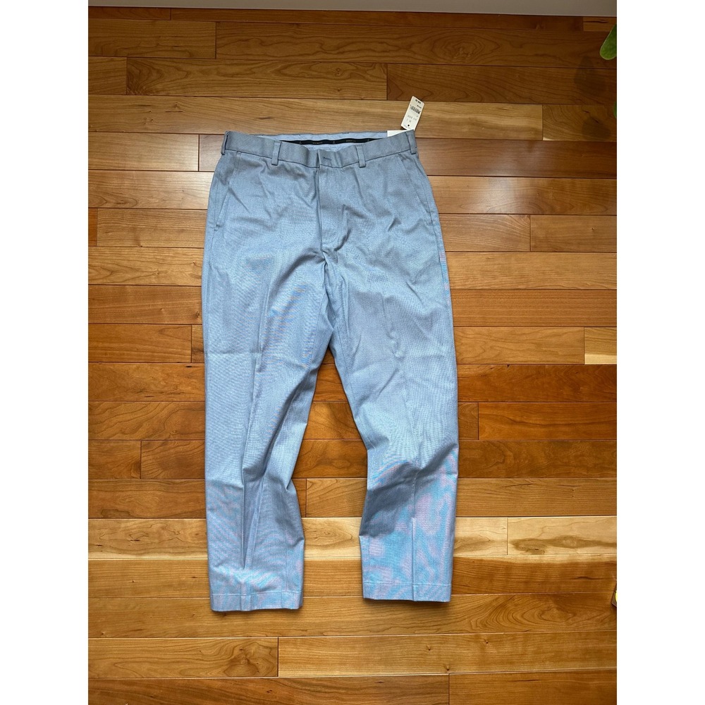 Brooks Brothers Mens Clark Fit Advantage Chino‎ Pants Blue 34x30 Lightweight NWT